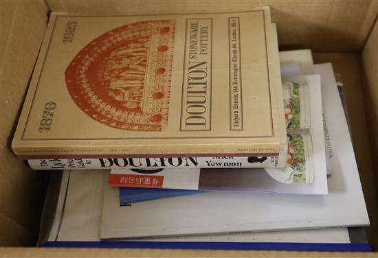 A quantity of reference books relating to Doulton and Doulton Lambeth